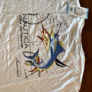 2 short sleeve Nautica Tshirts sz L. NWT